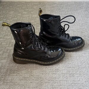 Black Patent Leather Doc Marten